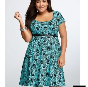 Torrid skull print dress